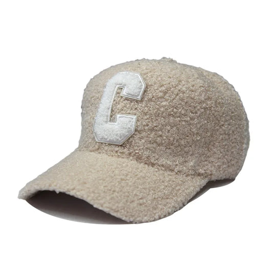 Lambswool “C” Embroidered Baseball Cap