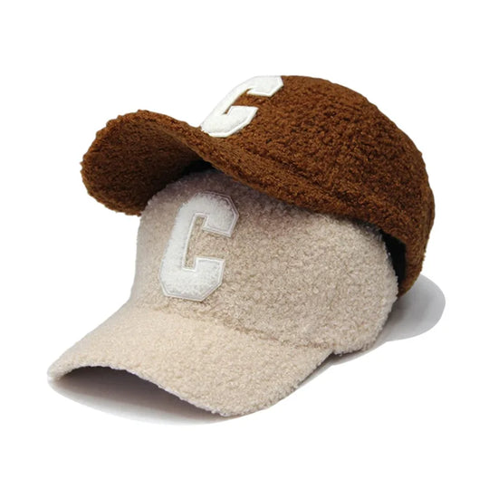 Lambswool “C” Embroidered Baseball Cap