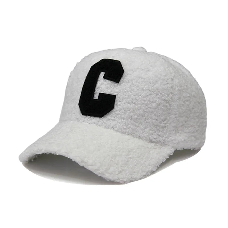 Lambswool “C” Embroidered Baseball Cap