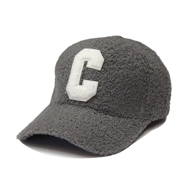 Lambswool “C” Embroidered Baseball Cap