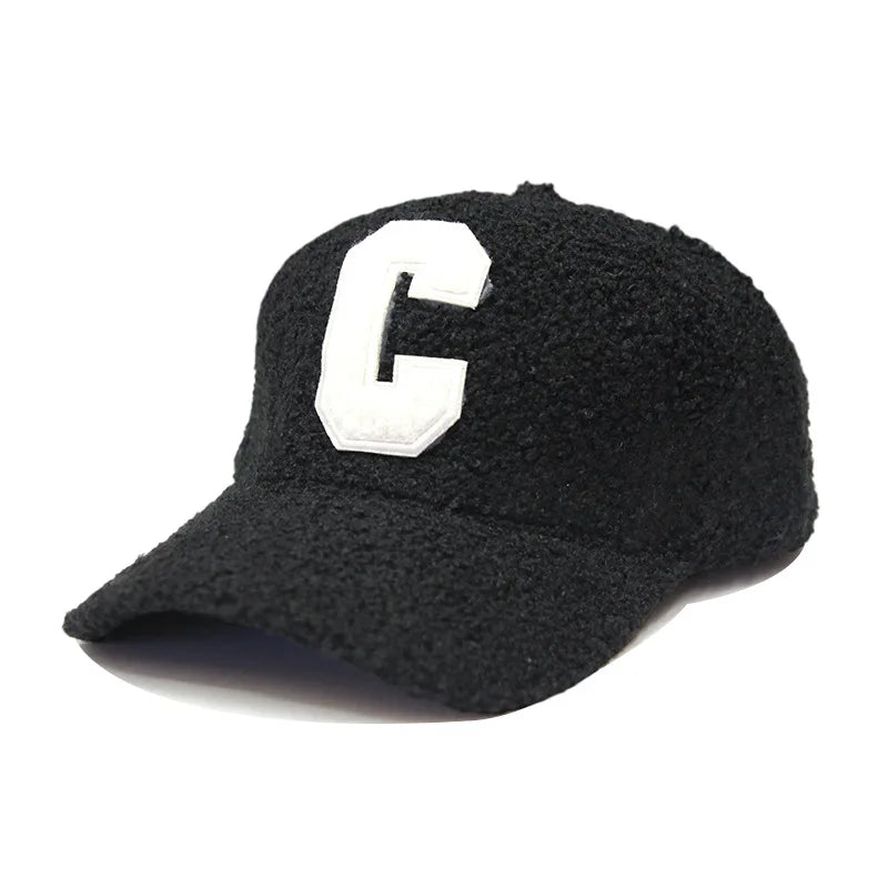 Lambswool “C” Embroidered Baseball Cap