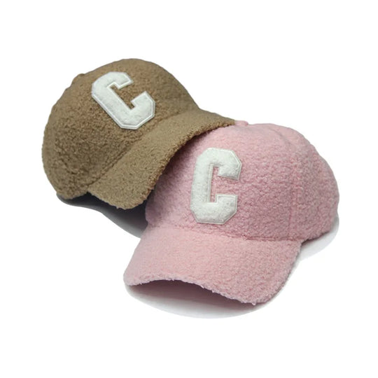 Lambswool “C” Embroidered Baseball Cap