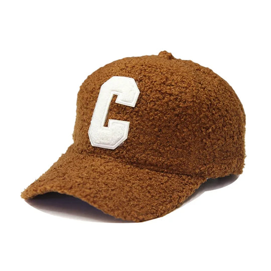 Lambswool “C” Embroidered Baseball Cap