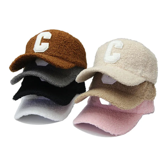 Lambswool “C” Embroidered Baseball Cap