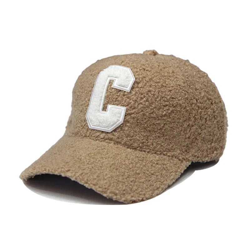Lambswool “C” Embroidered Baseball Cap