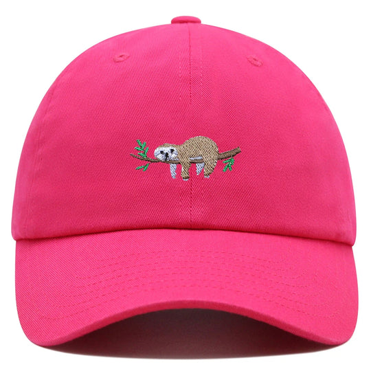 Cute Sloth Embroidered Dad Hat