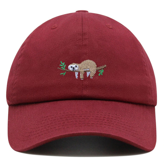 Cute Sloth Embroidered Dad Hat