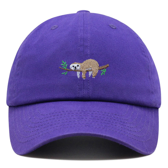 Cute Sloth Embroidered Dad Hat