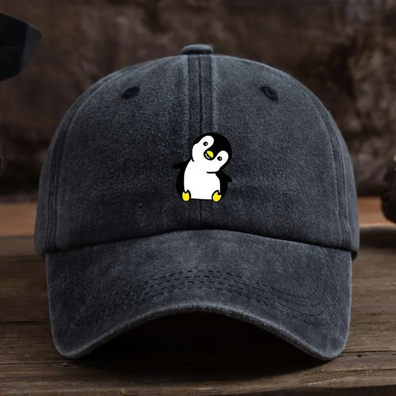 Cute Penguin Printed Baseball Hat