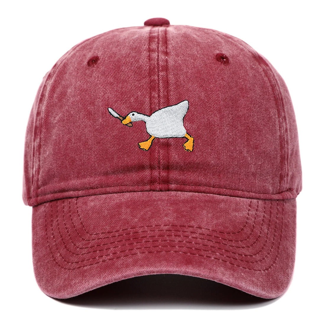 Goose Embroidered Baseball Cap