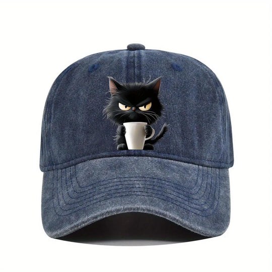Cute Cat Printed Baseball Cap