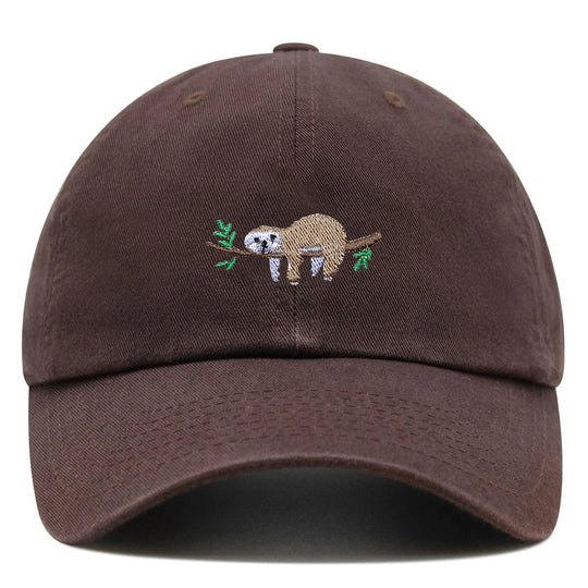 Cute Sloth Embroidered Dad Hat