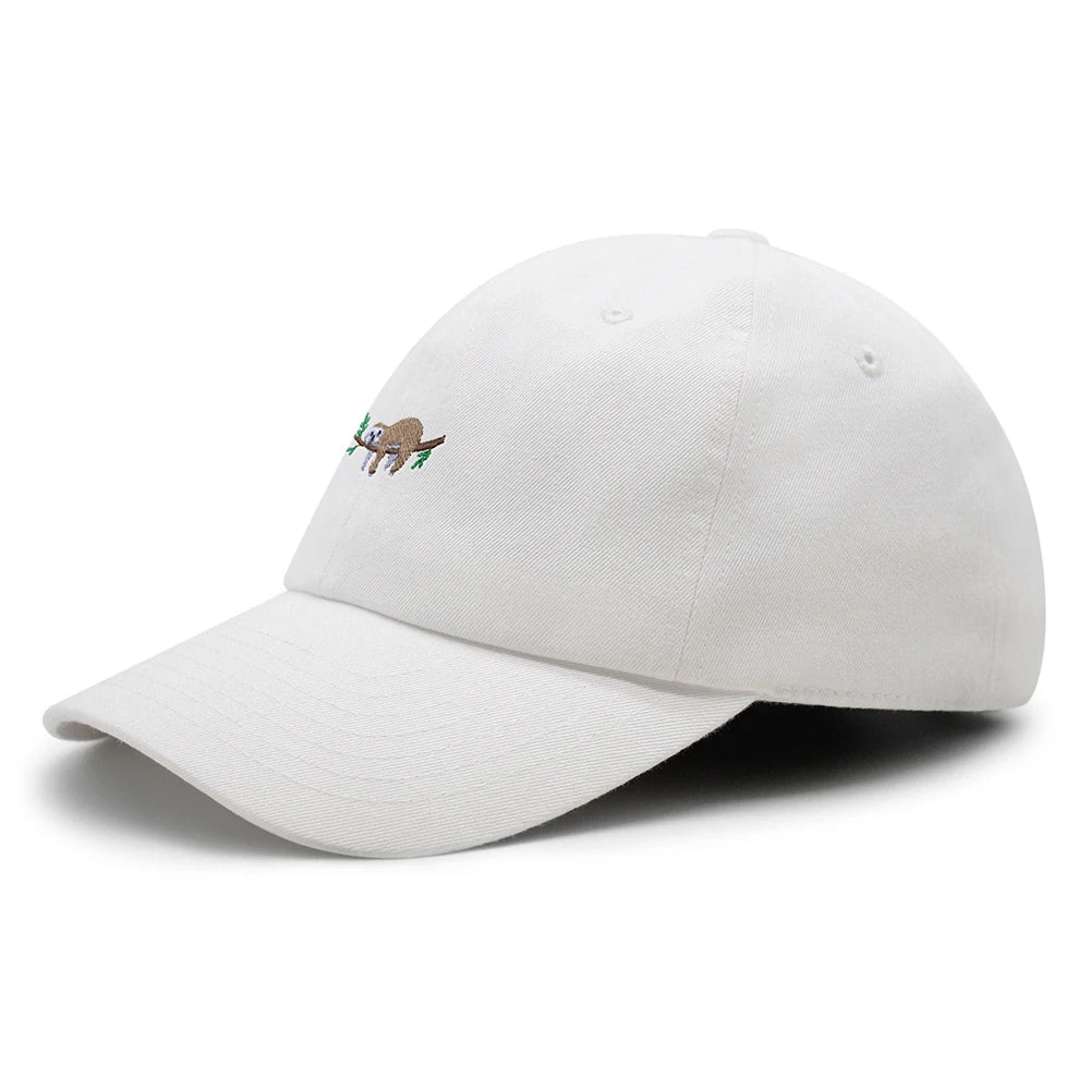 Cute Sloth Embroidered Dad Hat