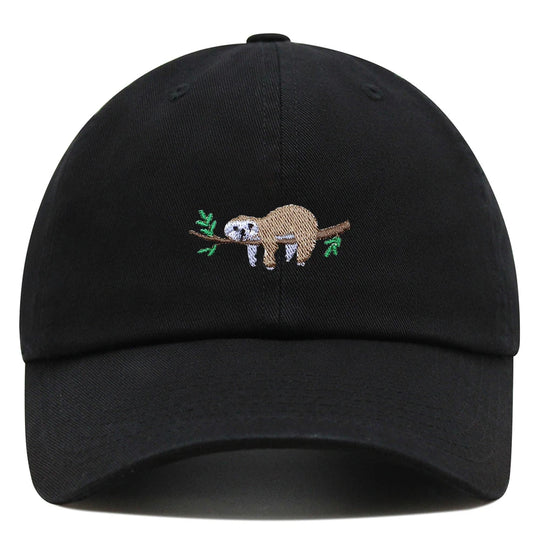 Cute Sloth Embroidered Dad Hat