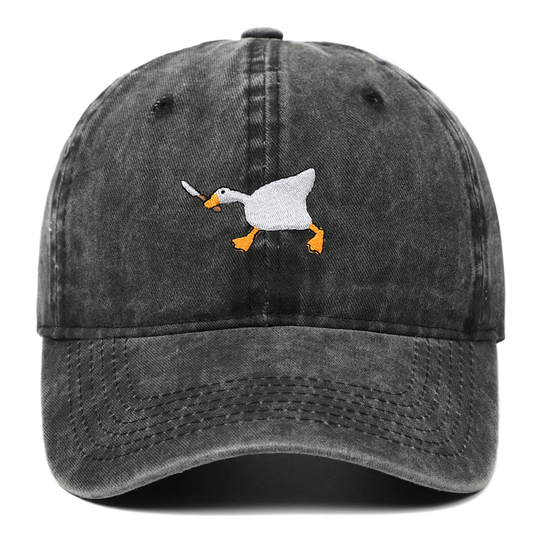 Goose Embroidered Baseball Cap