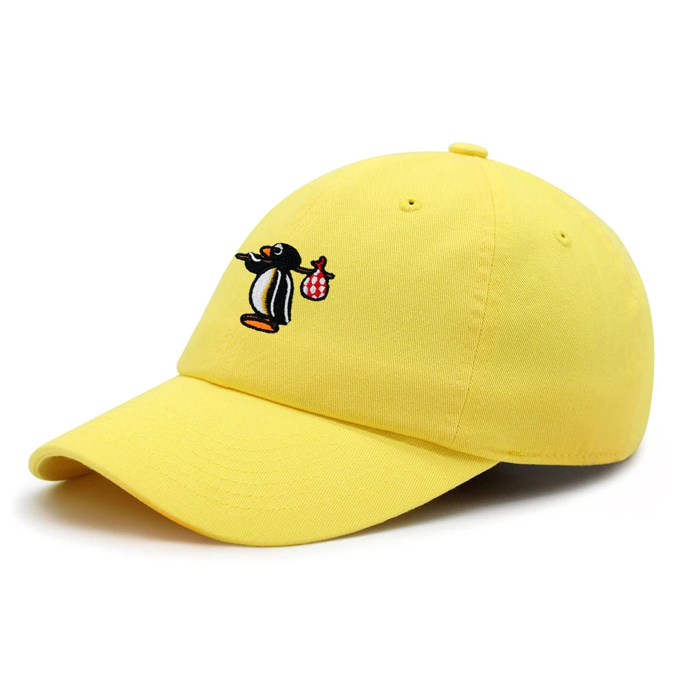Cute Penguin Embroidered Dad Hat