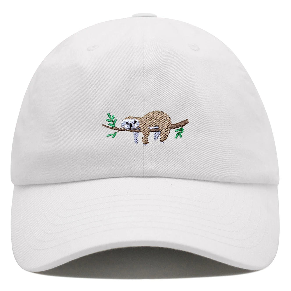 Cute Sloth Embroidered Dad Hat
