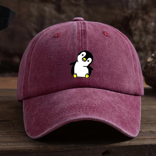 Cute Penguin Printed Baseball Hat