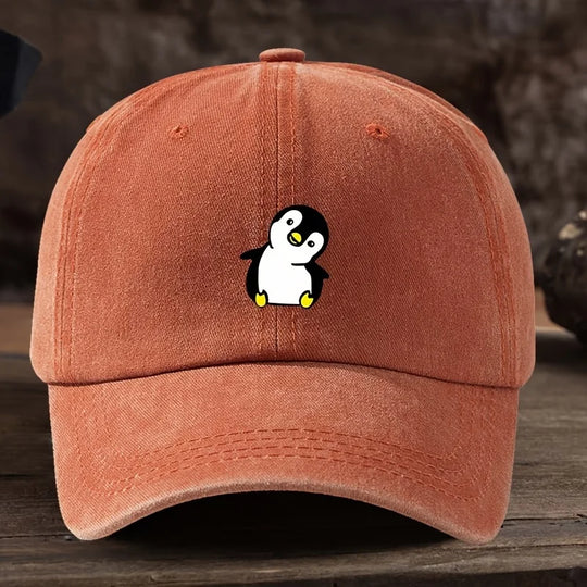 Cute Penguin Printed Baseball Hat