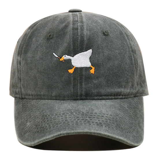 Goose Embroidered Baseball Cap
