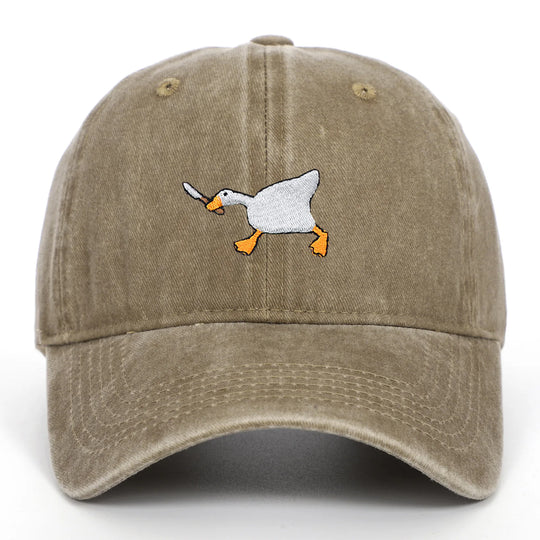 Goose Embroidered Baseball Cap