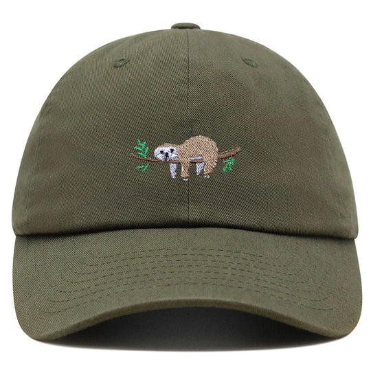 Cute Sloth Embroidered Dad Hat