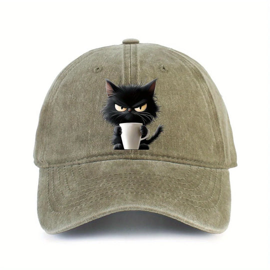 Cute Cat Printed Baseball Cap