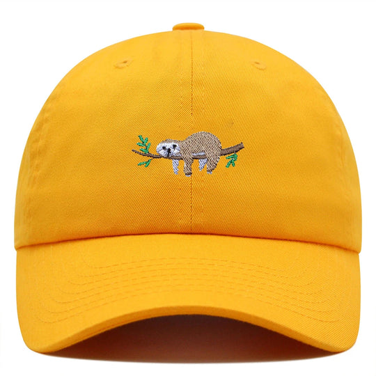 Cute Sloth Embroidered Dad Hat