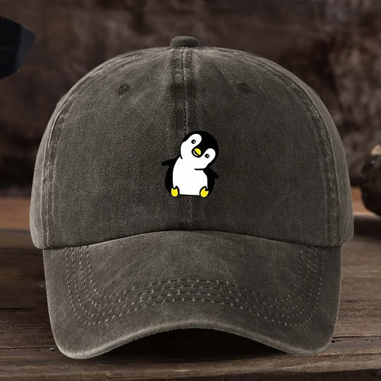 Cute Penguin Printed Baseball Hat