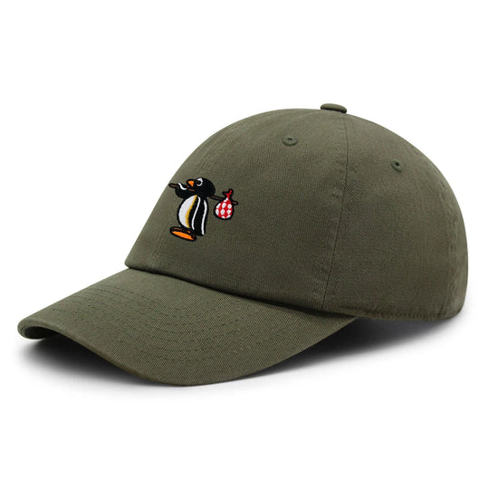 Cute Penguin Embroidered Dad Hat