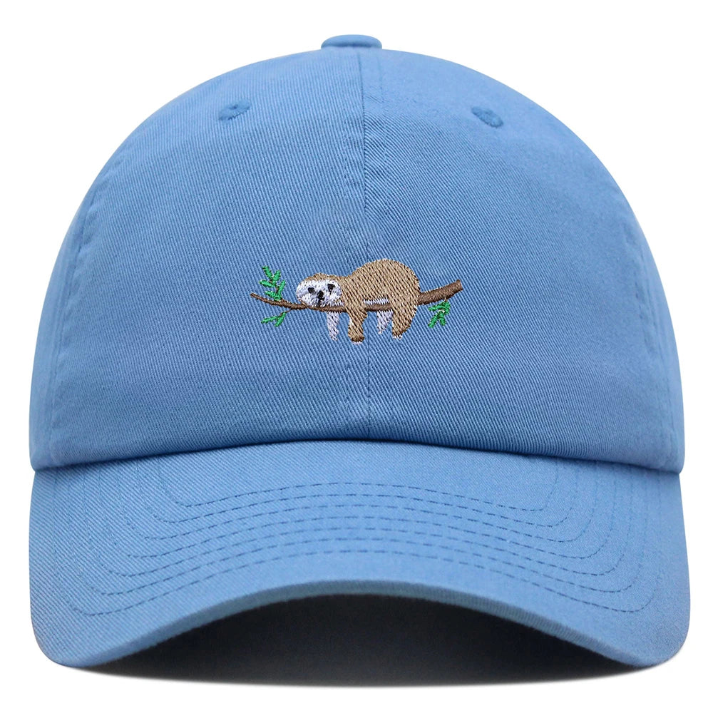 Cute Sloth Embroidered Dad Hat