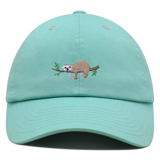 Cute Sloth Embroidered Dad Hat