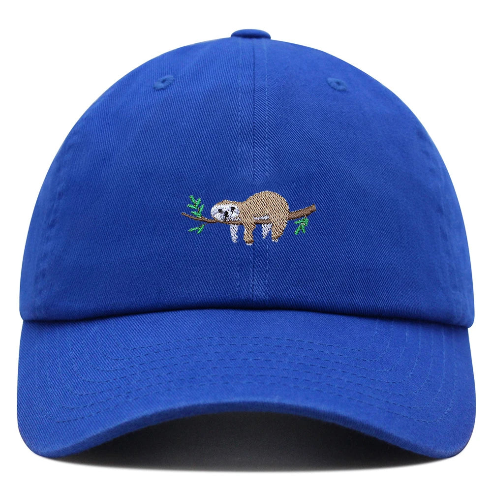 Cute Sloth Embroidered Dad Hat