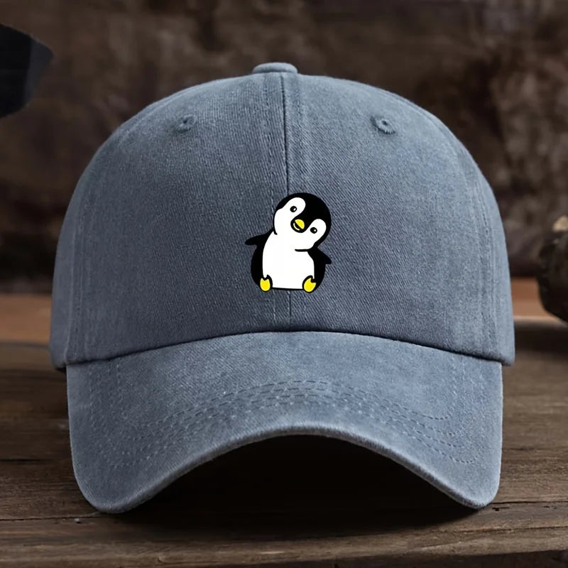 Cute Penguin Printed Baseball Hat