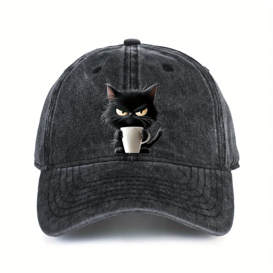 Cute Cat Printed Baseball Cap